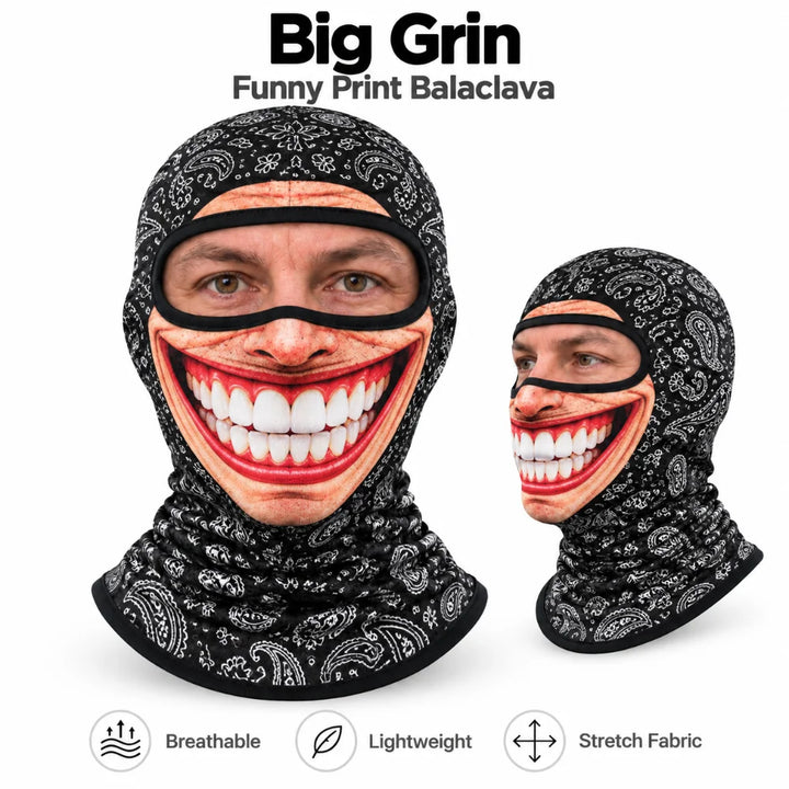 Masque de ski 3D GRIMZO – Le Grand Sourire
